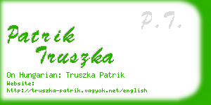 patrik truszka business card